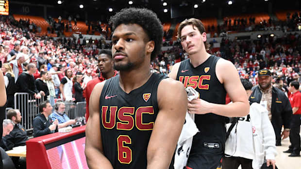 USC Trojans guard Bronny James.